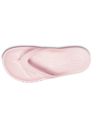 Тапочки crocs bayaband flip в'єтнамки крокс рожеві 205393-6ov petal pink4 фото