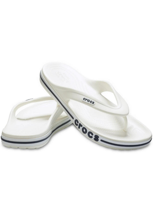 Тапочки crocs bayaband flip вьетнамки крокс белые 205393-126 white