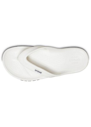 Тапочки crocs bayaband flip вьетнамки крокс белые 205393-126 white4 фото