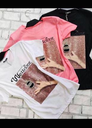 🔥 футболка 🔥 принт хлопок турция