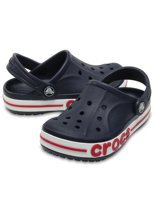 Сабо crocs bayaband kids clog детские кроксы темно синие 205100-410 navy3 фото