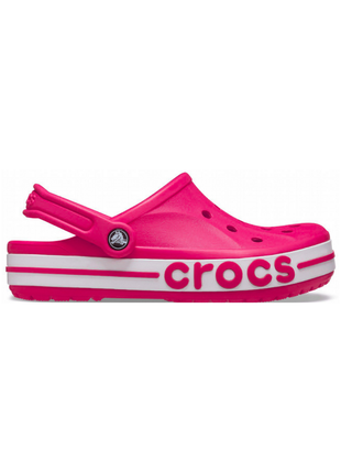 Сабо crocs bayaband kids clog детские кроксы малиновые 205100 raspberry3 фото