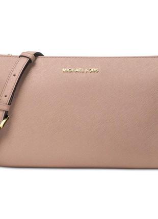 Сумка клатч кроссбоди michael kors pink fawn. уценка. оригинал2 фото