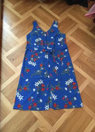 Батал большой размер летнее легкое  сукня платье платьице плаття миди сарафан