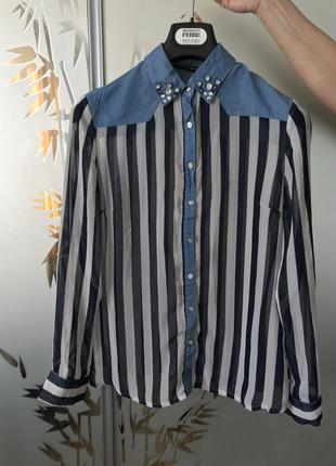 Красивая блуза модный принт5 фото