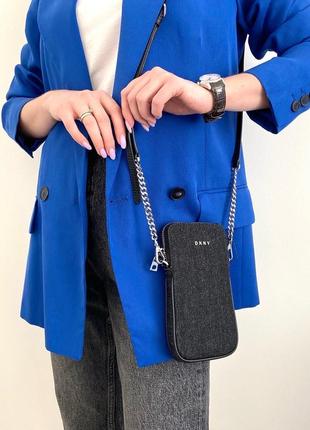Жіноча сумочка вертикальна dkny під телефон оригінал жіноча сумка шкіра подарунок дружині дівчині дочки2 фото