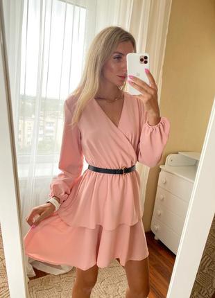 Платье розовое нарядное