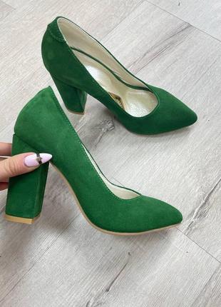 Зелені лакаові туфлі човники натуральні 35-41 \ туфлі човники натуральні зелені 35-41
