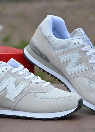 Оригинал new balance кроссовки мужские светлые 574 мод ml574egw нью беланс