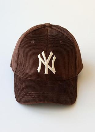 Вельветовая кепка бейсболка new york ny оригинал