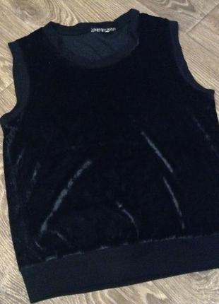 Велюрова футболка , майка