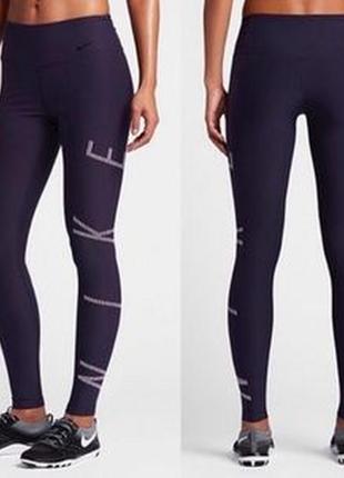 З великим лого легінси лосини nike women's nike power legend training tight