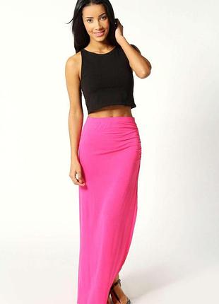 🍇 рожева асиметрична спідниця boohoo!