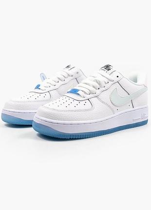 Жіночі шкіряні кросівки nike air force 1 lx 'uv reactive'#найк