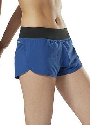 Reebok women studio les mills 2" woven short bunker blue спорт шорти