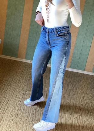 Крутейшие джинсы клёш с необработанным низом