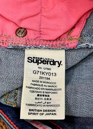 Шорты джинсовые стрейч superdry vintage4 фото