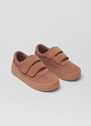 Кожаные кеды zara