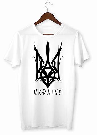 Футболка з принтом "тризуб ukraine" push it
