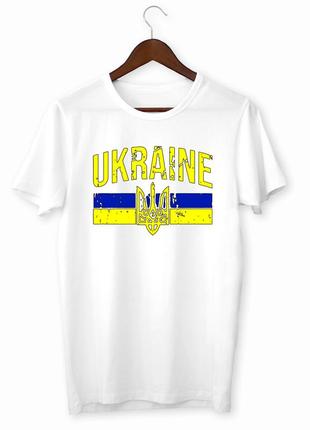 Футболка с принтом "герб и флаг ukraine" push it