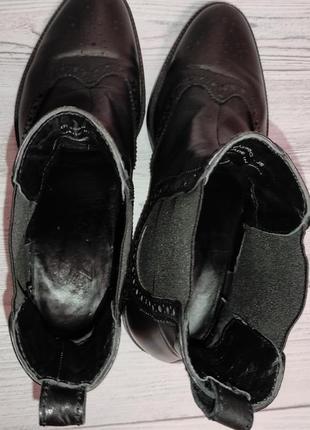 Демисезонные кожаные ботинки geox, размер 367 фото
