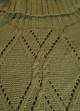 Светр від stradivarius, модного кольору гірчиці, вінтаж, ретро, кежуал2 фото