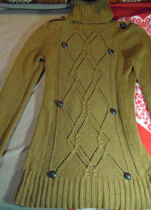 Светр від pelle, модного кольору гірчиці, вінтаж, ретро, кежуал