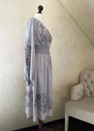 Ексклюзивна Вишиванка вишита шовкова сукня вишиванка5 фото