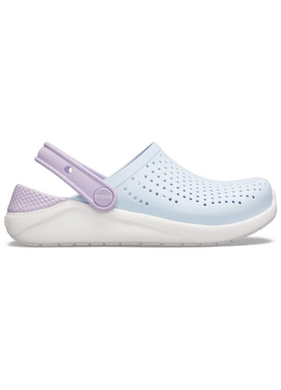 Сабо crocs literide kids clog детские кроксы светло голубые 205964-4ka mineral blue/white3 фото