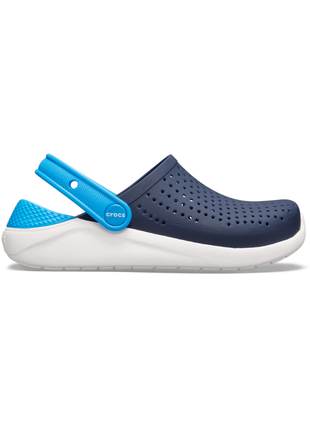 Сабо crocs literide kids clog дитячі крокси темно сині 205964-462 navy/white3 фото