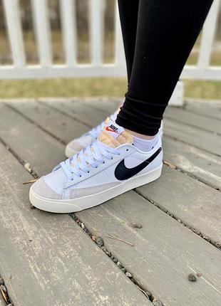 Женские кожаные кроссовки ,кеды nike blazer #найк