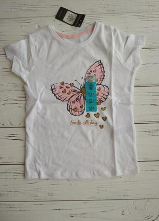 Нежная футболка с бабочкой2 фото