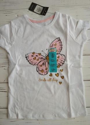 Нежная футболка с бабочкой4 фото
