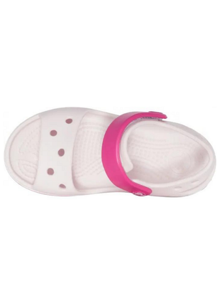 Crocs crocband sandal kids детские сандалии крокс светло розовые 12856-485 barely pink4 фото