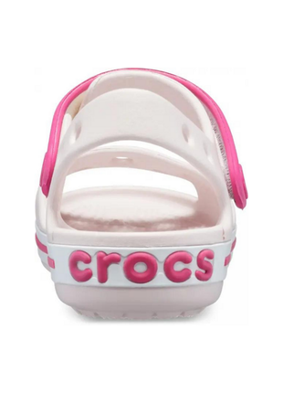 Crocs crocband sandal kids детские сандалии крокс светло розовые 12856-485 barely pink6 фото