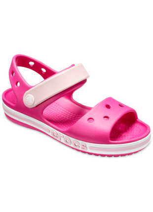 Crocs bayaband sandal kids детские сандалии крокс розовые 205400-6x0 candy/pink2 фото