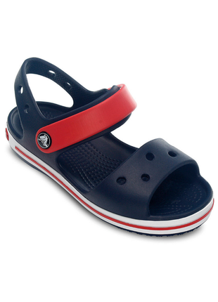 Crocs crocband sandal kids дитячі сандалії крокс темно сині 12856-485 navy/red2 фото