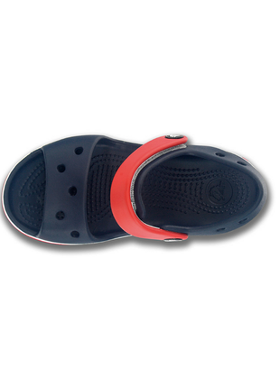 Crocs crocband sandal kids дитячі сандалії крокс темно сині 12856-485 navy/red4 фото