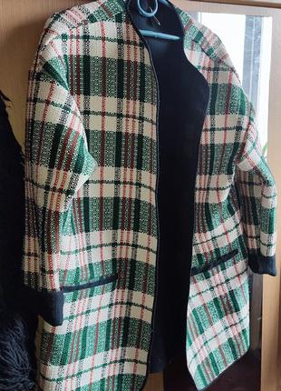 Кардиган пальто цікава клітка
