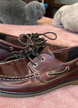 Кожаные туфли, топсайдеры, мокасины timberland classic1 фото