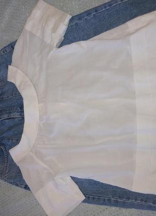 Оригинальная натуральная блуза от zara 100% батист5 фото