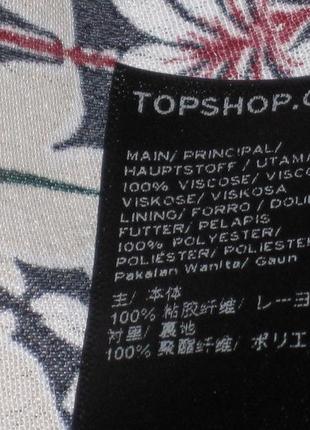 Віскозне сукню зі шнурівкою по боках topshop р-р16 квітковий принт7 фото