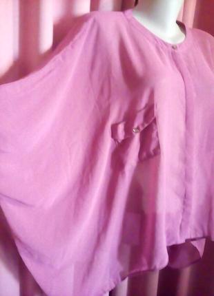 Шифоновая блуза-балахон3 фото