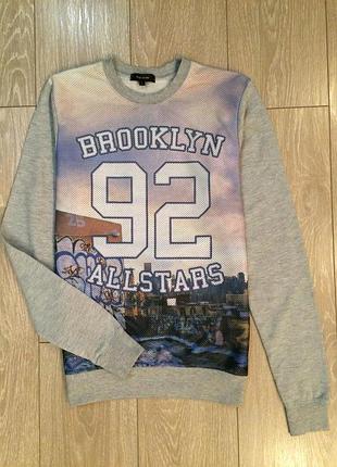 Свитшот перед сетка принт river island