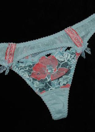 Шикарные чувственные кружевные трусики стринги трусы тонг aubade