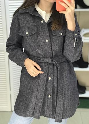 Утеплена сорочка на поясі guseva wear