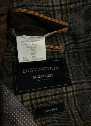 Мужской клетчатый серый бежевый пиджак mcgregor5 фото