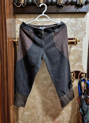 Крутые бриджи vassalli кожа хлопок коттон хлопок