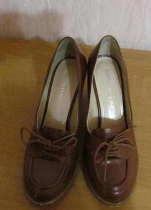 Туфли carlo pazolini коричневого цвета, размер 371 фото