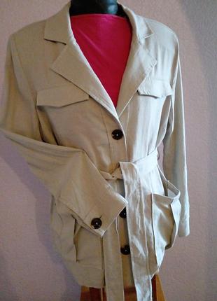 Пиджак лен 16 размер